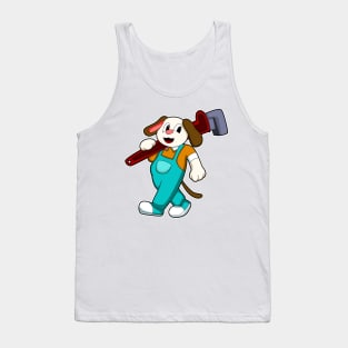 Dog as Craftsman with Allen key Tank Top